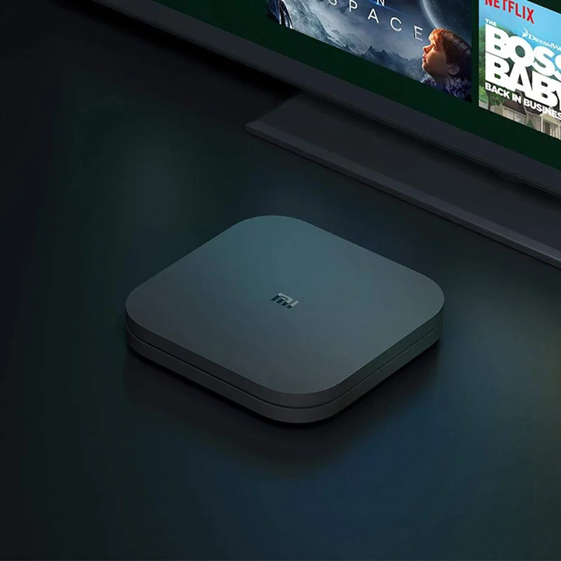 ТВ-приставка Xiaomi Mi Box S глобальная 4K четырехъядерный процессор 64 бит Mali-450 1000 Мбит/с