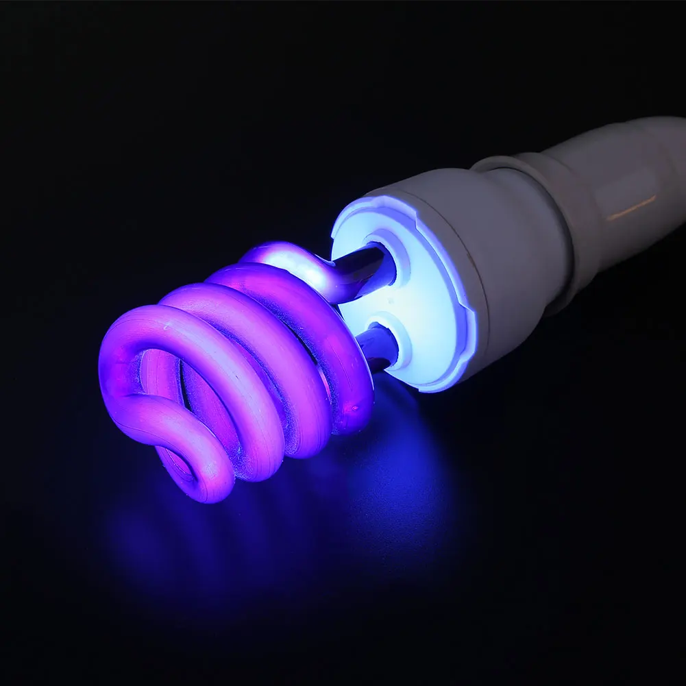 Small Screw Lamp Sterilize 20W Fluorescent E27 Ultraviolet Bulb Blacklight Lights Light Home Accessories Low Energy
