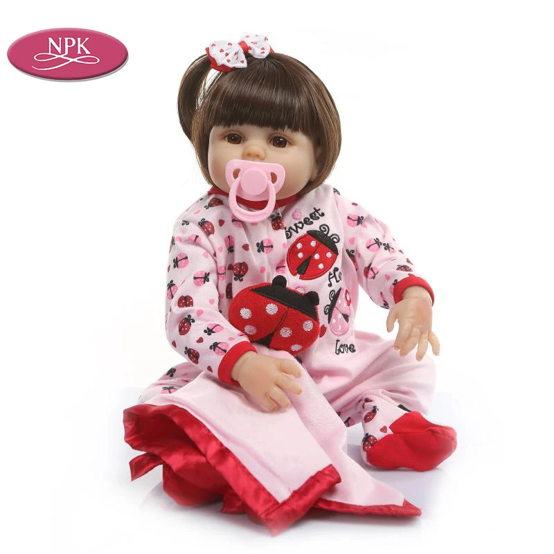 NPK Реалистичная девочка Reborn Baby Doll игрушка для ванны полностью силиконовая