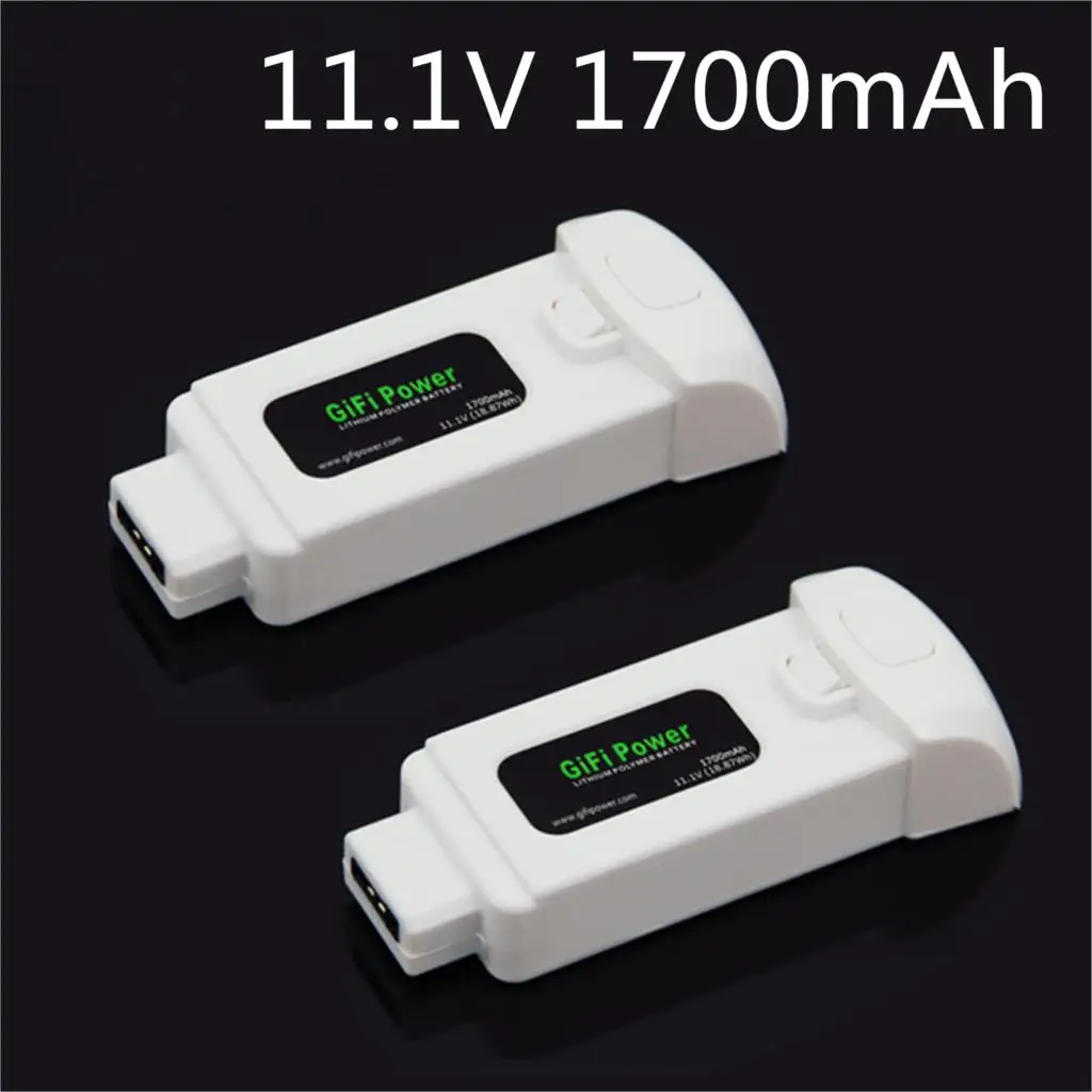 

2 шт./упак. 11,1 V 1700mAh 18.87Wh литий-полимерный аккумулятор для Yuneec Breeze, летающая камера, Дрон, Дополнительная запасная мощность