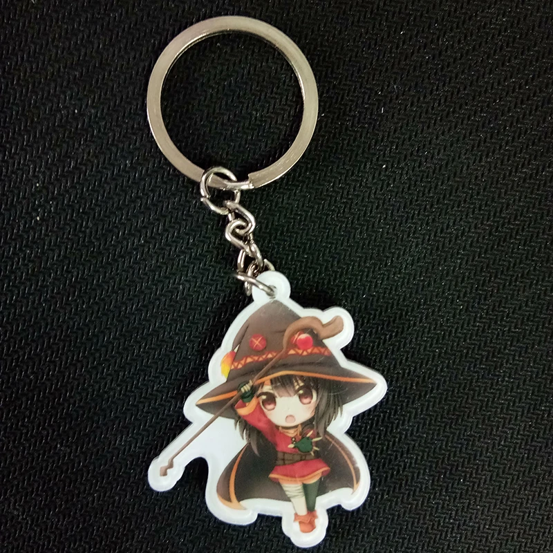1 шт. аниме брелок kono subarashii sekai ni shukufuku wo брелки KAZUMA KonoSuba Aqua Megumin подарок подвеска