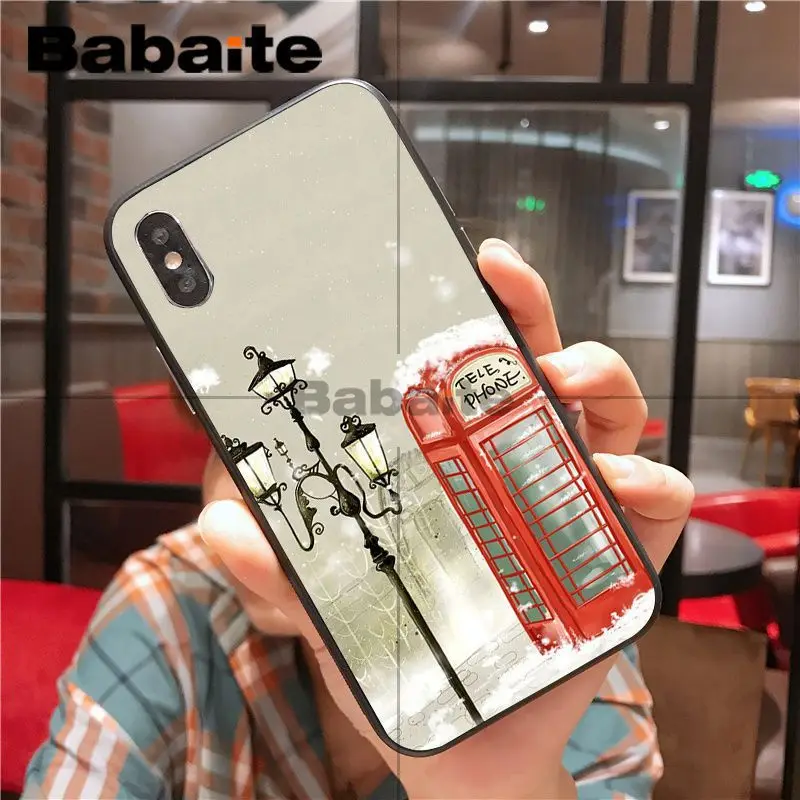 Дизайнерский телефонный чехол для iphone 11Pro max с лондонским автобусом и английским