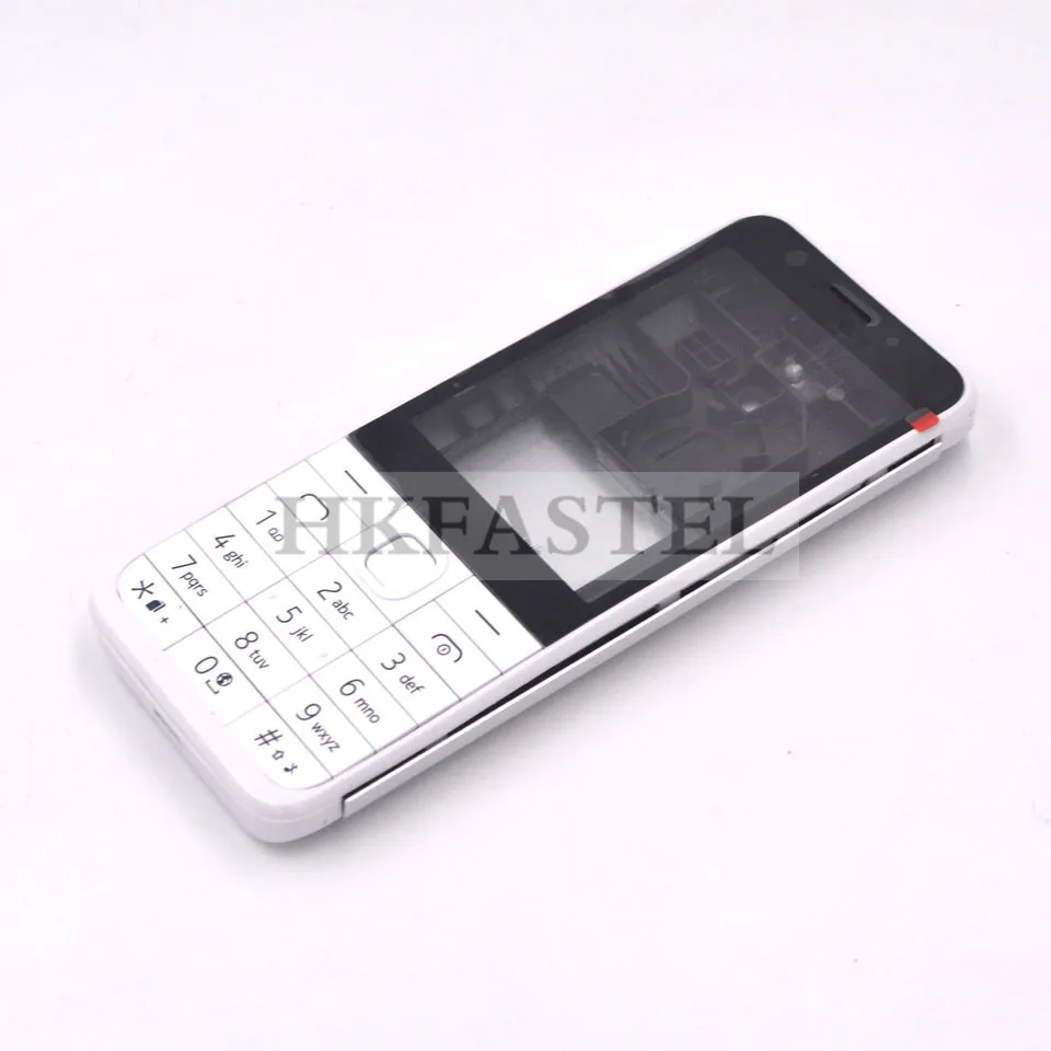 White with Keypad For Nokia 230 Dual SIM New Full Phone Housing Cover Case+ English Keypad+Tools Free shipping - Color: White with Keypad