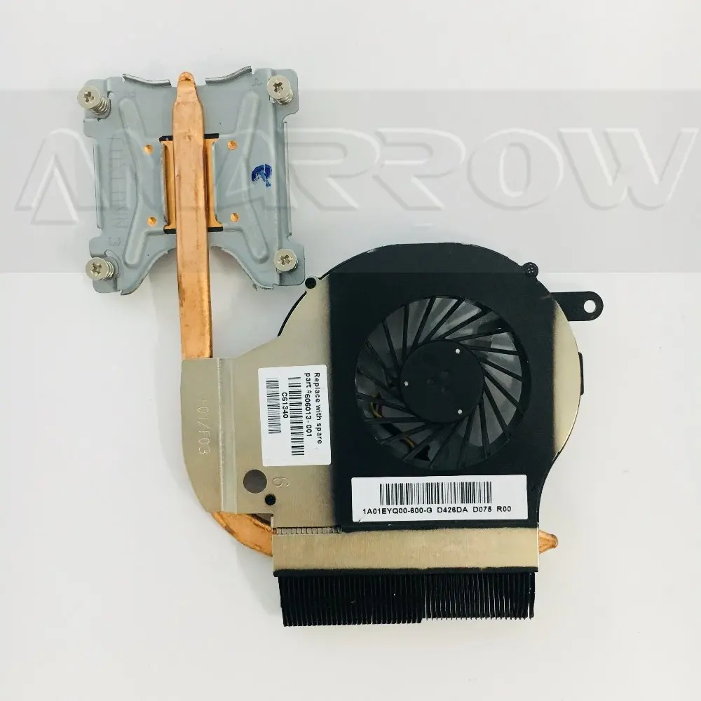 Оригинальный радиатор и вентилятор для hp G62 G72 G72T CQ72 606013 001 процессора Intel|fans and