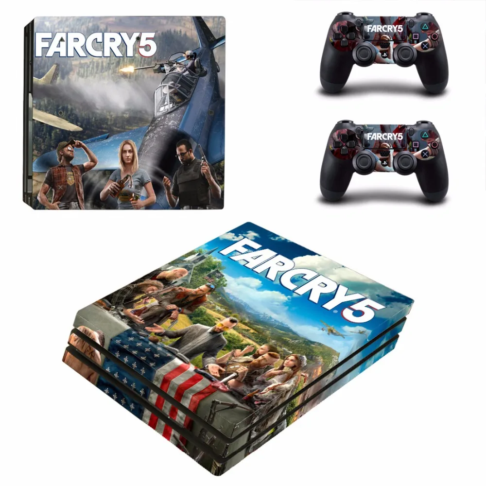 Съемная наклейка с изображением дальнего плача Farcry 5 PS4 Pro для консоли Sony PlayStation 4 и