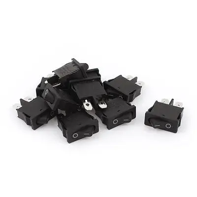 

KCD1 AC 250 V/6A 125 V/12A 2 позиционный переключатель включения/выключения лодки 10 шт.