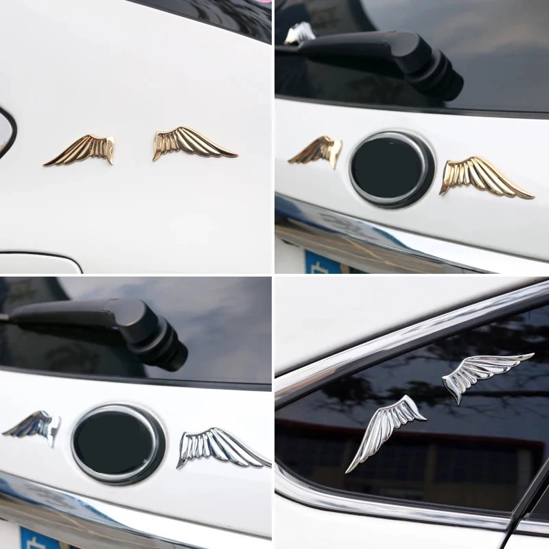 Стикер для стайлинга автомобиля s Крылья ангела 3D металлический Автомобильный