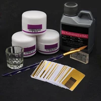 8pcsset acrylic powder acrylic nail kit crystal nail polymer acrylic for nails set for manicure need uv lamp nail art brush