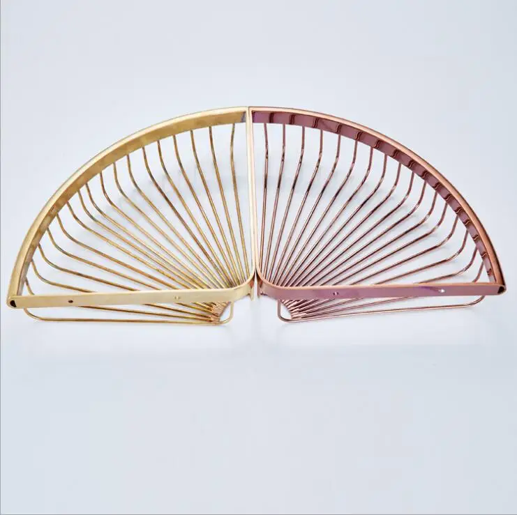 Brass Vintage Black Bathroom Shelf Wall Mounted Corner Storage Basket Triangle Racks Accessories Products | Обустройство дома