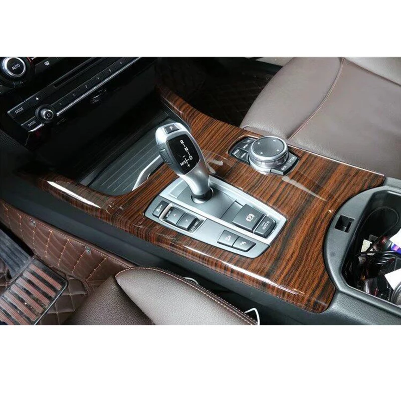 Для BMW X3 F25 2011 2017 & X4 F26 2015 древесины Цвет панель для рычага переключения передач