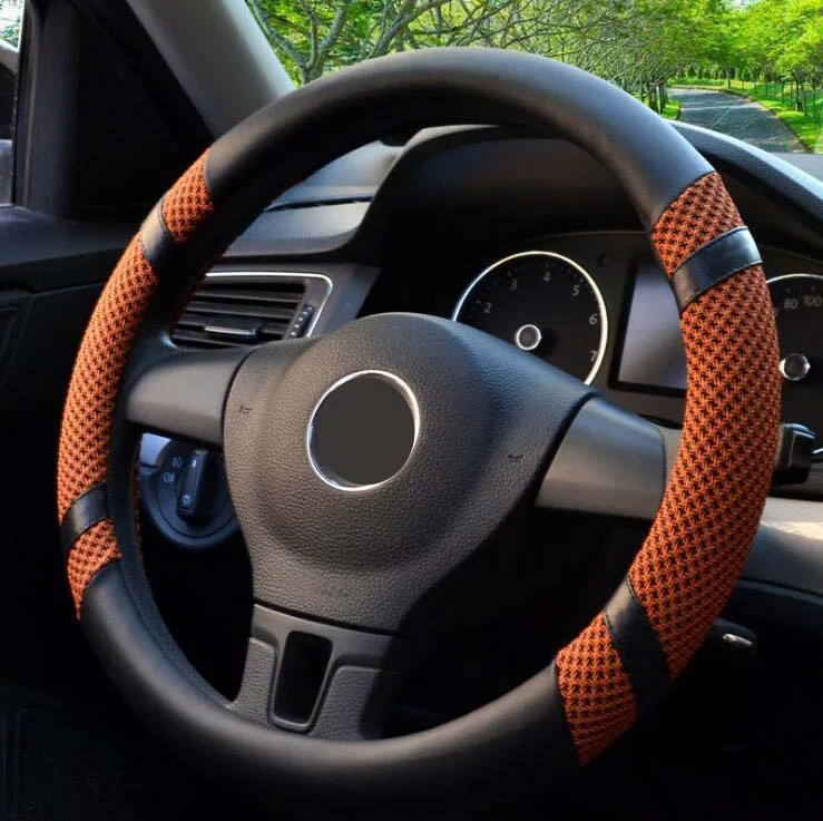 rete automobile 38cm Universal Car Steering Wheel Cover antislip breathable fashion ice silk grace design | Автомобили и