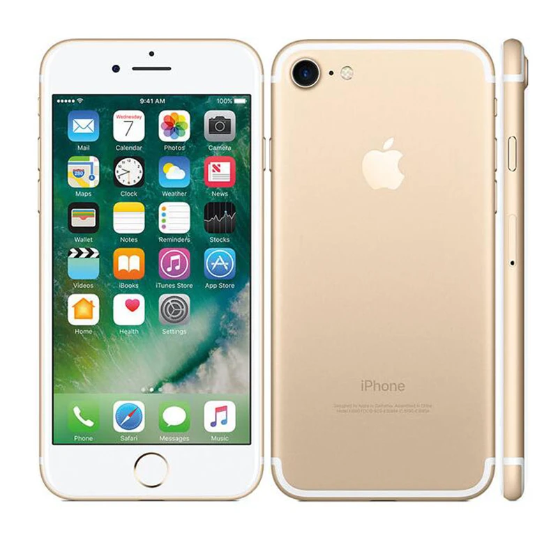 Apple iPhone 7 заводской разблокированный мобильный телефон 4G LTE 4," двухъядерный A10 12MP ram 2GB rom 128GB сотовый телефон NFC