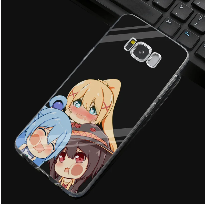 DREAMFOX N142 Megumin Мягкий ТПУ силиконовый чехол для samsung Galaxy Note S 3 4 5 6 7 8 9 Edge Plus Grand Prime |