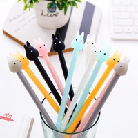 1pc kawaii creative jelly silicone chinchilla gel pen learning signature pen stationery office school supplies