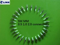 1000pcs ceramic lc ferrule for lc mu fiber optic connector with flange sm 0 5 1 0 mm 2 0 connectivity with holder free shipping