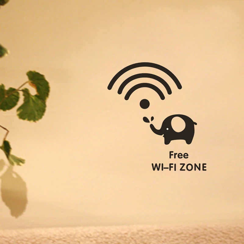 Модные креативные наклейки с Wi-Fi виниловый постер сделай сам наклейка для