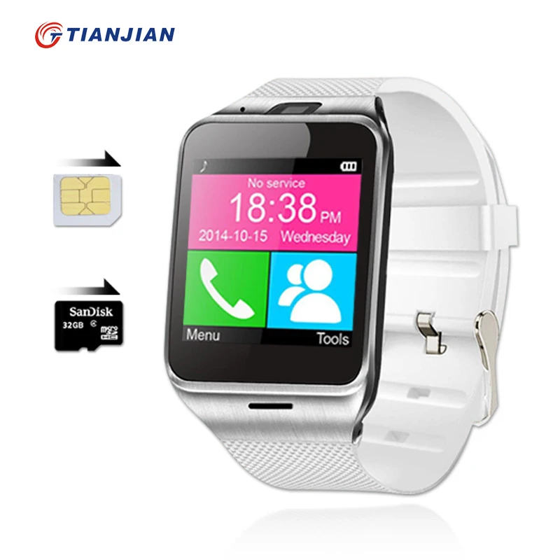 Смарт-часы gv18 Android Bluetooth Умные часы Спорт Шагомер Камера Фитнес браслет Сенсорный