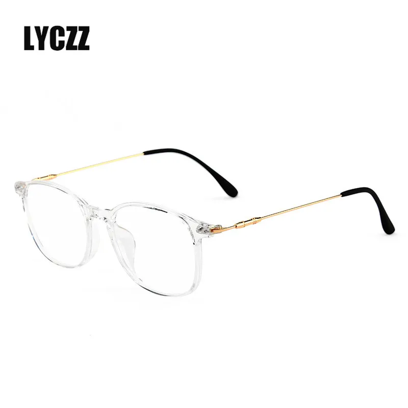 LYCCZ комфорт TR90 очки от близорукости Frame Высокое качество анти-синий
