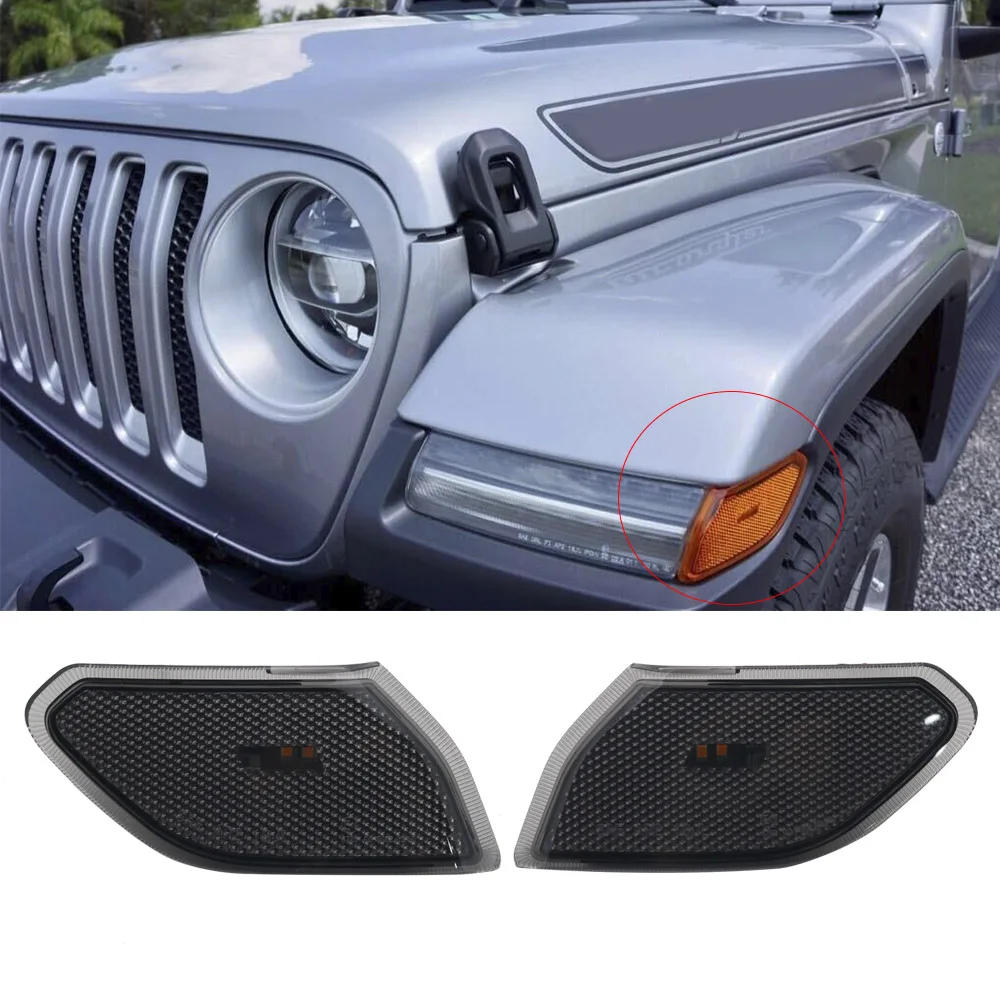 Пара светодиодный поворотник головной светильник боковое зеркало лампа для Jeep