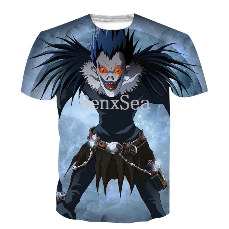 Футболка с принтом Dead Note Ryuk для женщин и мужчин 3d футболка летняя одежда Топы Harajuku