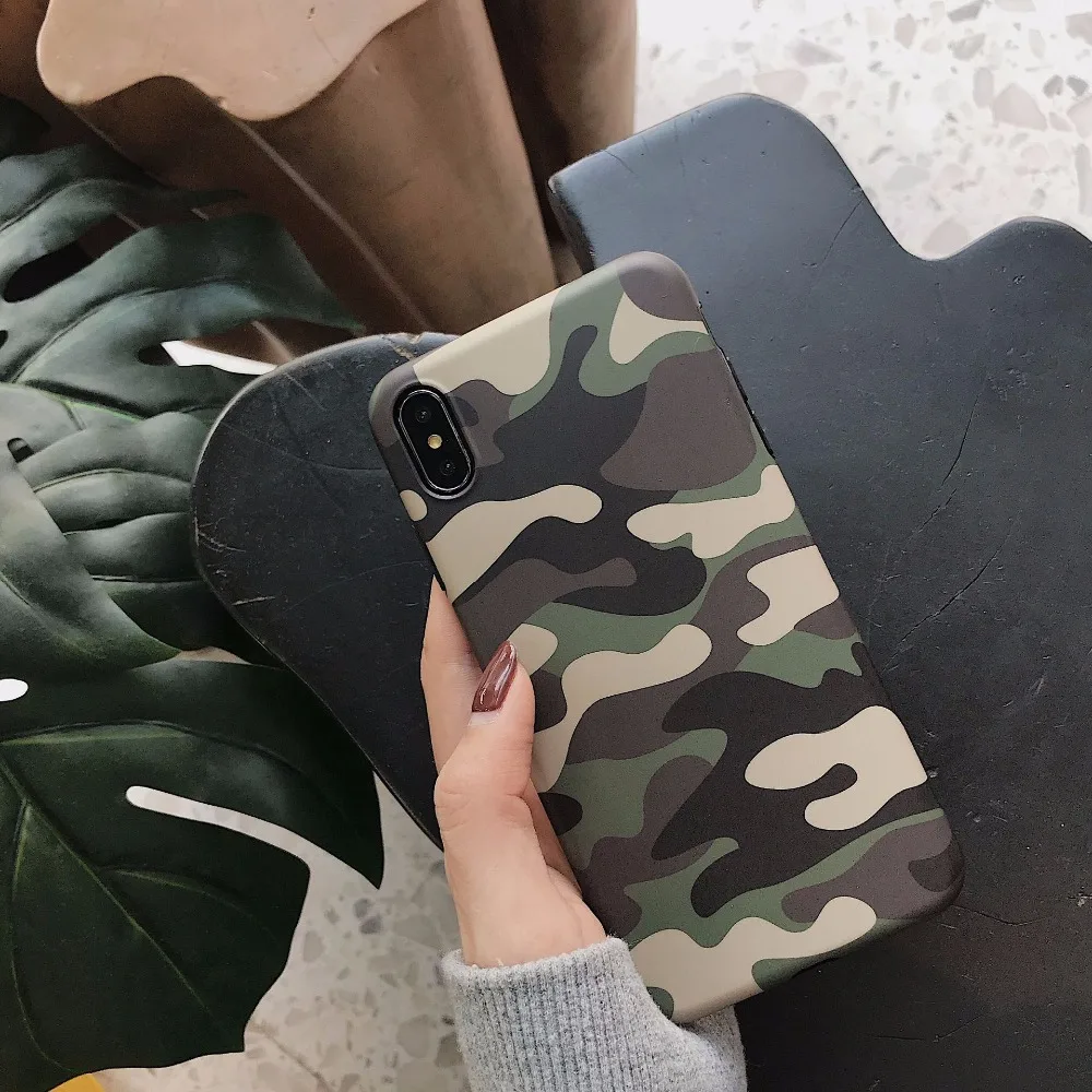 Персональный камуфляжный чехол для телефона iphone 11 Pro Max XS MAX XR 7 8 6S 6 Plus мягкий из