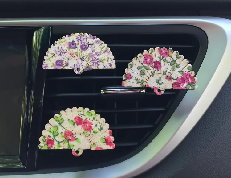 Fan Shape Air Freshener with Clip Car Styling Perfume for Condition Vent Outlet Ornament Solid Fragrance XCZ631 | Автомобили и