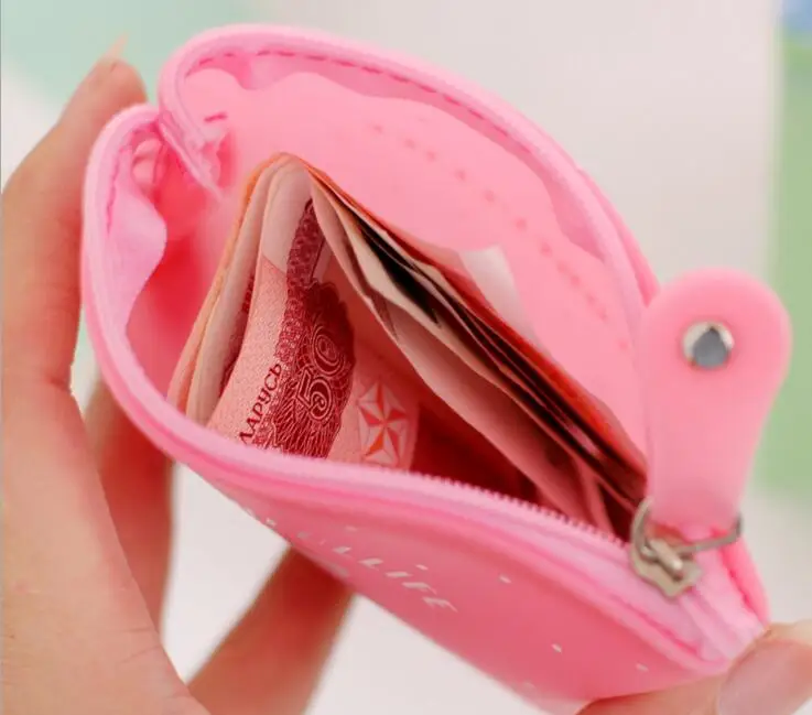 Симпатичный маленький свежий мини-кошелек с бантом/железная силиконовая