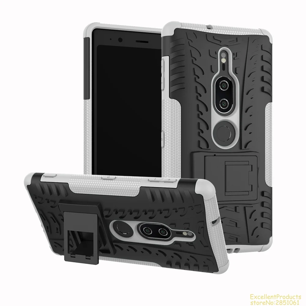 Для sony XZ2 Премиум мягкий прорезиненный чехол &amp Гибридный Пластиковый корпус для