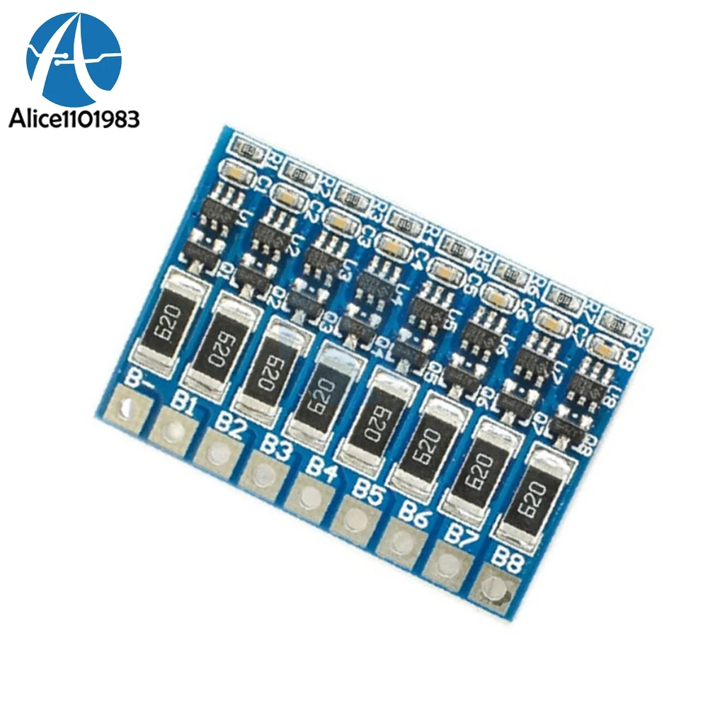 8S 33 6 V 4 2 баланс Функция Защитная плата 66mA Li Ion Lipo батарея литиевая 18650 батареи