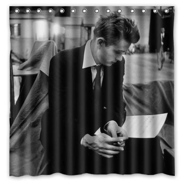 Eco-friendly Polyester Fabric 180*180cm Modern Design James Dean Print Waterproof Bathroom Shower Curtain | Дом и сад