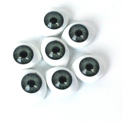 A 50PCS-8mm Не самоклеющиеся 50 шт. 8 мм reborn dolls Глаза Овальные Полые задние пластиковые глаза для кукольная маска DIY B глаза аксессуары для кукол - Цвет: A 50PCS-8mm