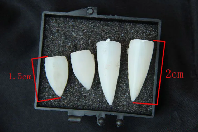 Горячая продажа 4 шт. ужасающие Зубы вампира зомби дьявол зубы клыки Хэллоуин