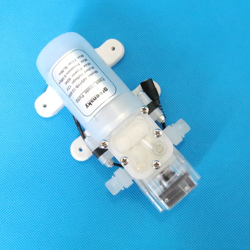 Насос с диафрагмой для пищевых продуктов нетоксичный без вкуса запаха 5л/мин 12 В