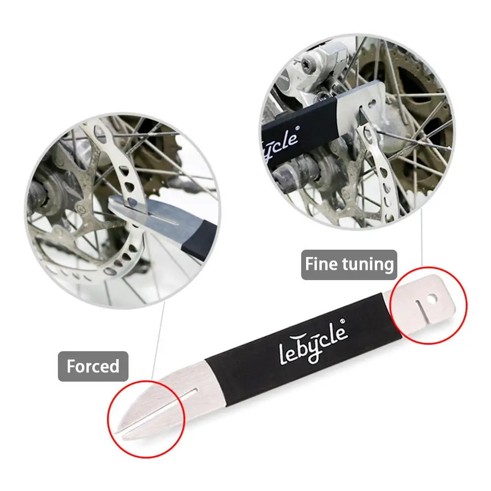 Bike Dual Functions Wrench Rotor Caliper Disc Brake Tool Wrench Rotor Flattening Tool To Adjust Bent Or Damaged Brake Rotor