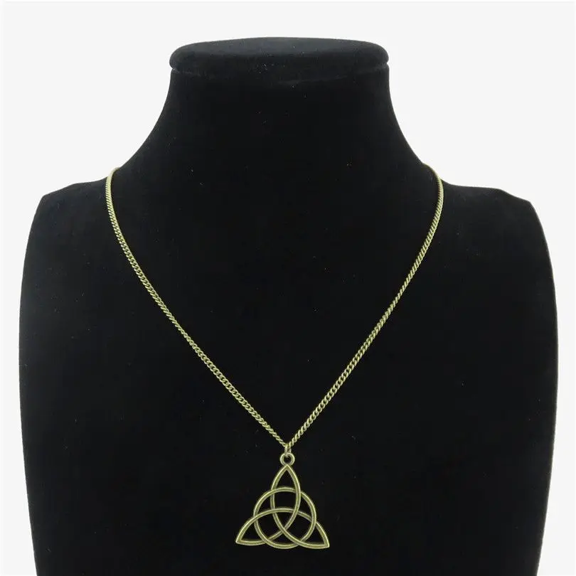 Ожерелья с китайским узлом из бронзового сплава изготовление подвесок трикетры