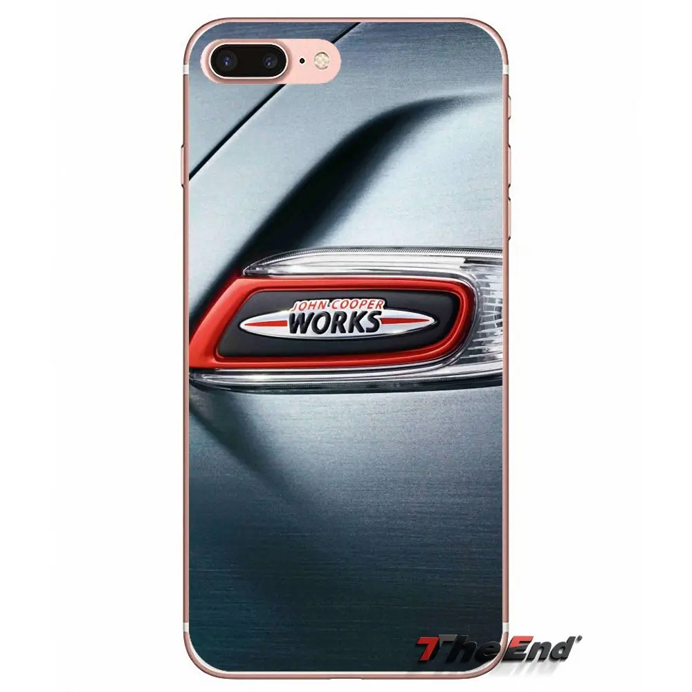 Для iPhone X 4 4S 5 5S 5C SE 6 6S 7 8 Plus Samsung Galaxy J1 J3 J5 J7 A3 A5 2016 2017 mini cooper jcw прозрачный ТПУ чехол