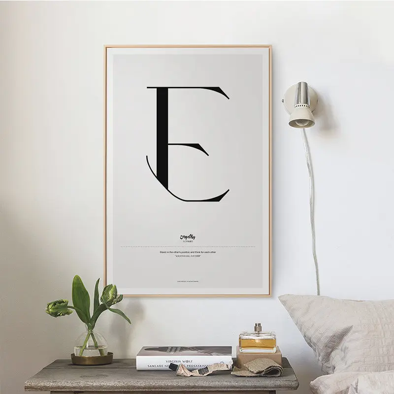 Слова цитаты Nordic искусство домашний декор Скандинавская Картина на холсте Wall Art