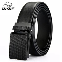 cukup personality unique design type automatic buckle genuine leather belt mens casual style belts accessories for men nck658