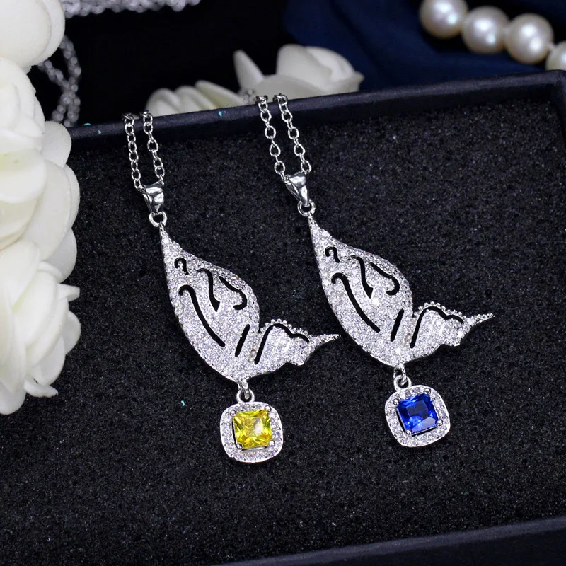 ThreeGraces Яркие бабочки Блестящий кубический циркон микро проложить Желтый