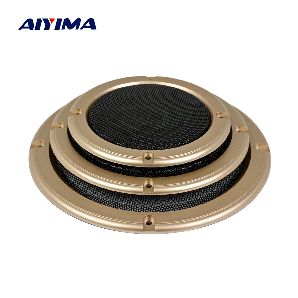 AIYIMA 2 шт. аудио Динамик s Altavoz prtatil Защитная крышка 4/5/6,5 дюймов Защитная сетка решетки DIY автомобиля Динамик колонка