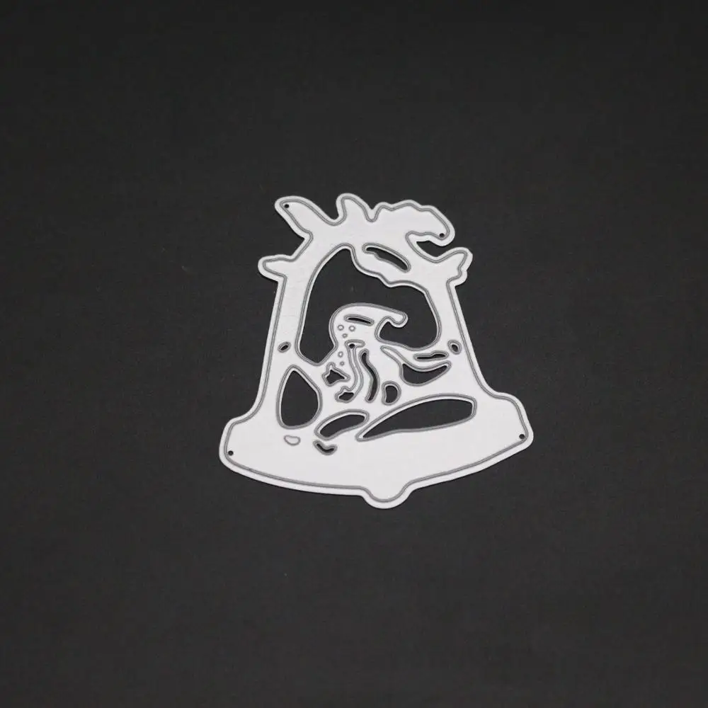 

AZSG Jingling Bell Cutting Dies For DIY Scrapbooking Card Making Decorative Metal Die Cutter Decoration
