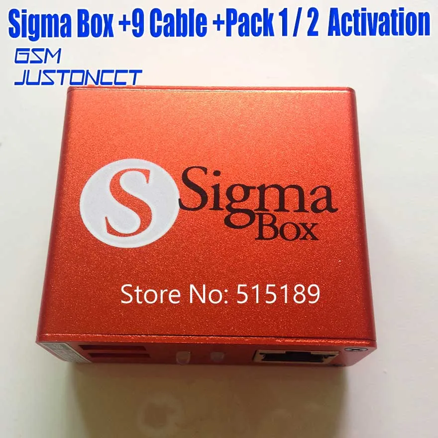 gsmjustoncct 2019 Version 100% Original new sigma box with pack1+ Pack2 + 9 cable set | Мобильные телефоны и аксессуары