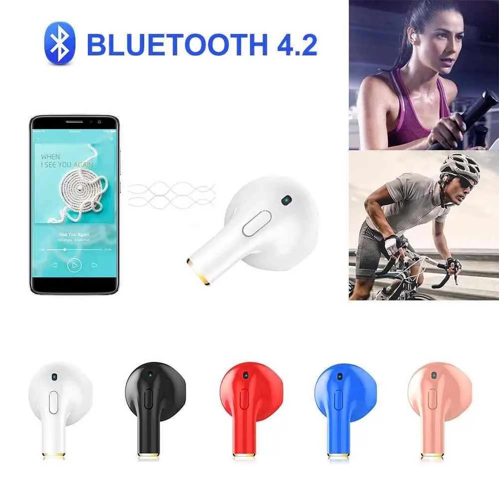 Мини i8x наушники вкладыши TWS с Беспроводной Bluetooth4.2 гарнитура спортивные