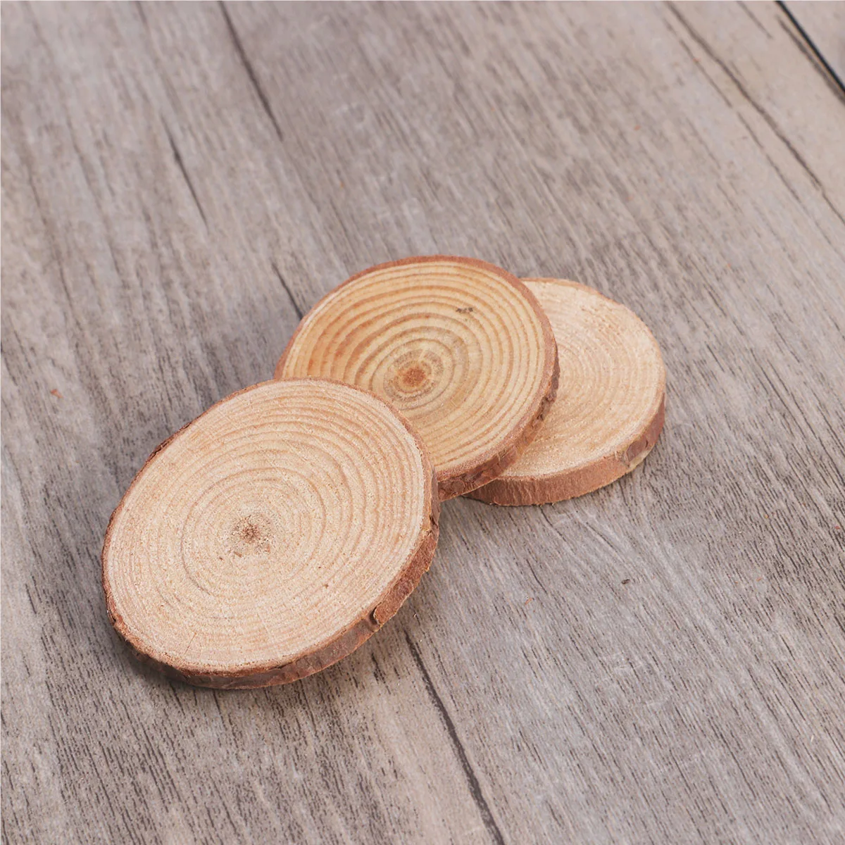 30pcs 4-5cm Wood Log Slices Discs Round Natural Rustic Crafts Tags Wedding DIY Decorations Wooden Craft Supplies Ornaments | Дом и сад