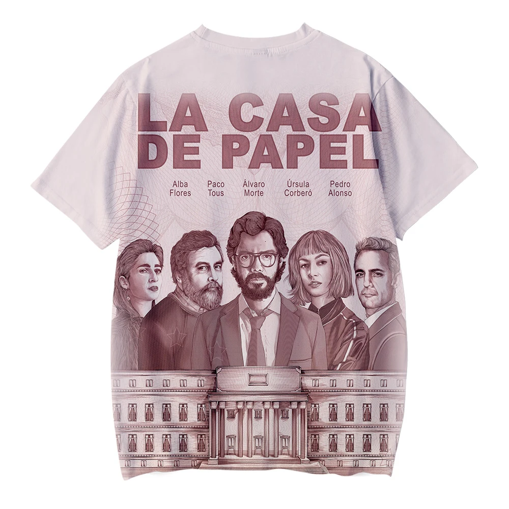 ТВ сериал бумажный дом La casa de papel 2019 новая детская одежда 3D для мальчиков и девочек