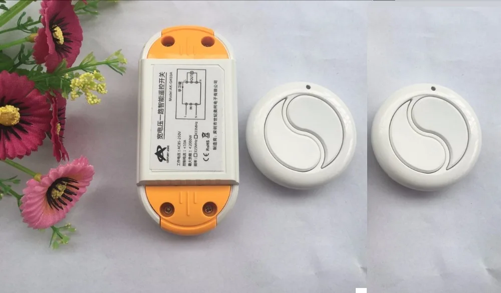 AC85V 220V 110V 240V 1CH RF Wireless переключатель системы дистанционного управления приемник, 315/433MHZ приемник кода обучения и 2 * передатчик