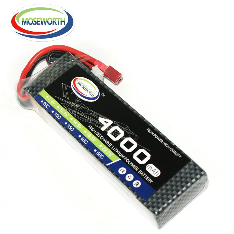 7.4V 2S 4000mAh 30C Battery Lipo For Remote Control Toys RC Drone Quadcopter Aircraft Car Boat Airplane Helicopter Lipo Battery