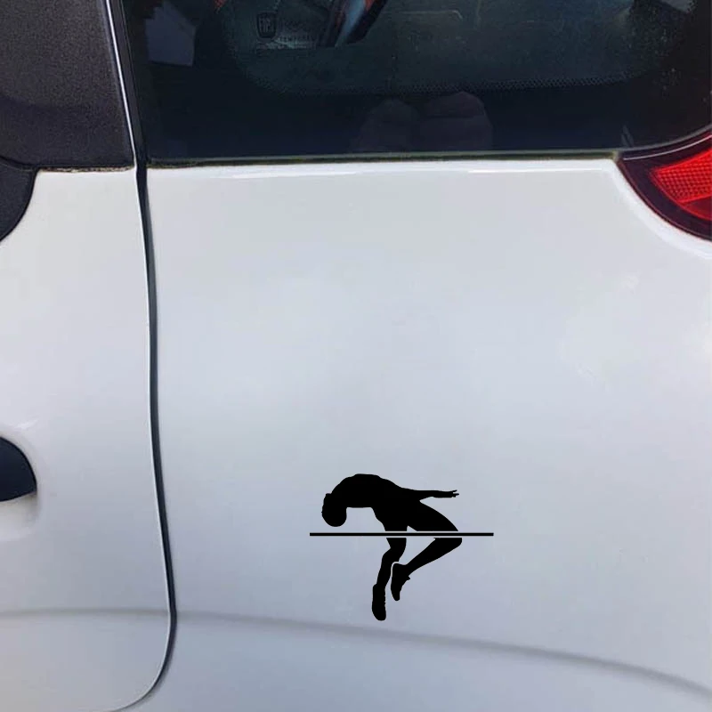 QYPF 13.2*10.6 Coolest High Jump Athlete Decor Car Sticker Vinyl Silhouette Accessories C16-2042 | Автомобили и мотоциклы