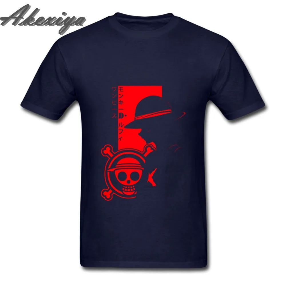Футболка мужская летняя из японского аниме Луффи с изображением пиратского
