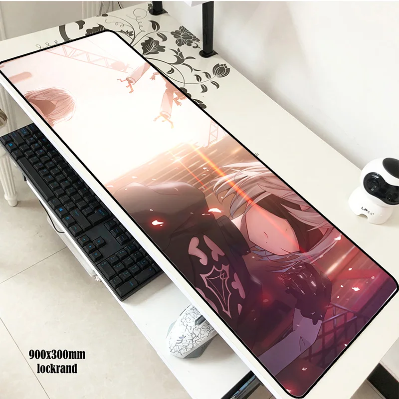 Коврик для мыши NieR Automata 900x300 мм длинный коврик ноутбука модный игровой клавиатуры
